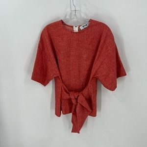 MSGM Milan Linen Cotton orange Top 40/M